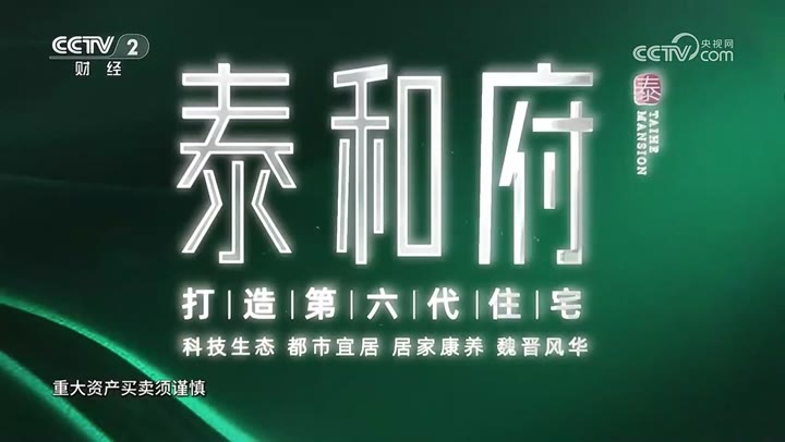 泰和府住宅楼盘 · 央视广告播出案例